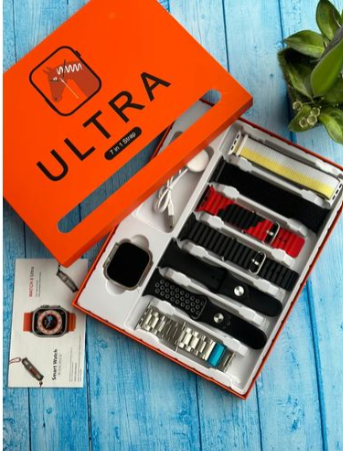 Smartwatch Latest Ultra 7 IWatch Straps Smart Watch Wireless 7 Bracelet Watchband Connection Call Heart Rate Sleep Monitoring Android And IPhone Compatible come with  7 extra straps