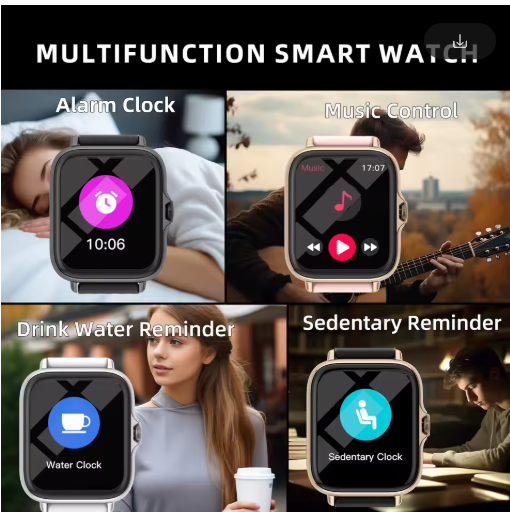 Smartwatch Latest Ultra 7 IWatch Straps Smart Watch Wireless 7 Bracelet Watchband Connection Call Heart Rate Sleep Monitoring Android And IPhone Compatible come with  7 extra straps