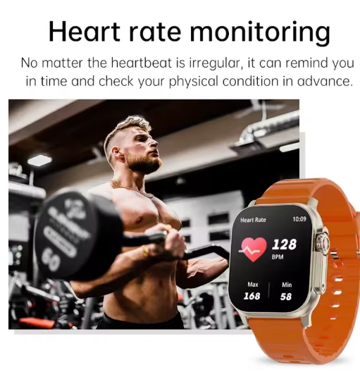 Smartwatch Latest Ultra 7 IWatch Straps Smart Watch Wireless 7 Bracelet Watchband Connection Call Heart Rate Sleep Monitoring Android And IPhone Compatible come with  7 extra straps