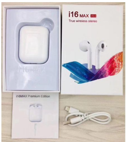 TWS Airpods Twins Bluetooth Earbuds Original I16 Max Airpods/Headphones/Earphones. Bluetooth V5.0 Earphone Touch Sensor True Stereo 10m