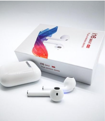 TWS Airpods Twins Bluetooth Earbuds Original I16 Max Airpods/Headphones/Earphones. Bluetooth V5.0 Earphone Touch Sensor True Stereo 10m