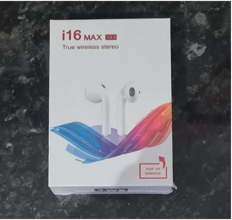 TWS Airpods Twins Bluetooth Earbuds Original I16 Max Airpods/Headphones/Earphones. Bluetooth V5.0 Earphone Touch Sensor True Stereo 10m