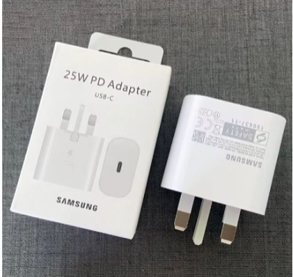 Samsung Galaxy Fast Charger 25W USB C Type C To C Wall Charger A16, A06, S25 Ultra Super Fast Type C Adapter Android Phone Charger For Galaxy A15 5G A14 A13 A53 A54 A55 A03s A04s A05s A12 A52 S24 S23