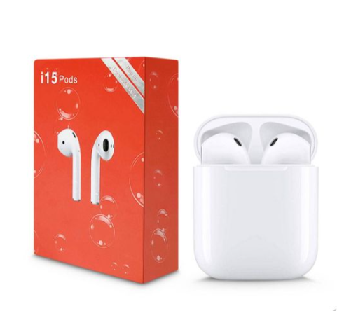 TWS Airpods Twins Bluetooth Earbuds Original I15 Airpods/Headphones/Earphones. Bluetooth V5.0 Earphone Touch Sensor True Stereo 10m