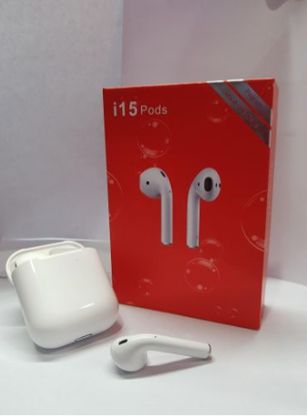 TWS Airpods Twins Bluetooth Earbuds Original I15 Airpods/Headphones/Earphones. Bluetooth V5.0 Earphone Touch Sensor True Stereo 10m