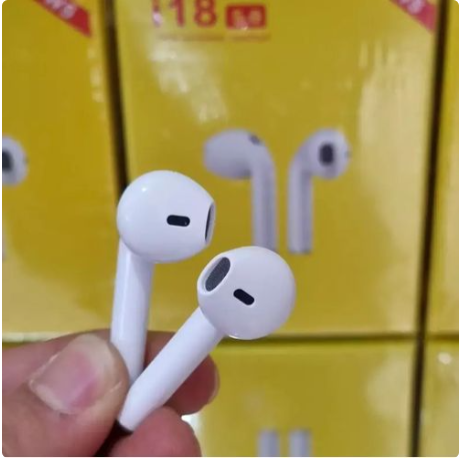 TWS Airpods Twins Bluetooth Earbuds Original I18 Airpods/Headphones/Earphones. Bluetooth V5.0 Earphone Touch Sensor True Stereo 10m Transmission Built in Mic Earbuds with Charging