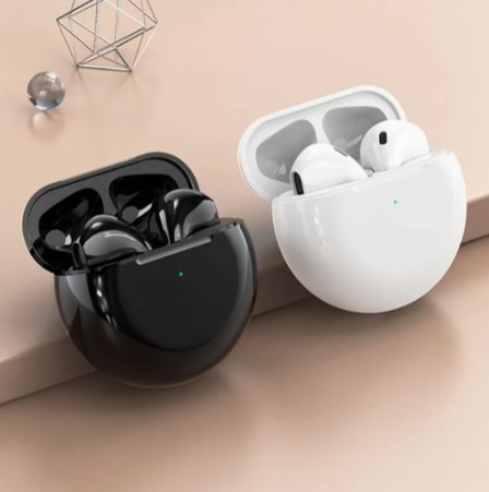 TWS Air Pro 6 Airpods/Earbuds Wireless Headphones With Mic, Bluetooth Earphones Sport Running Headset For IPhone/Android Pro6 Earbuds