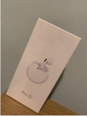 TWS Air Pro 6 Airpods/Earbuds Wireless Headphones With Mic, Bluetooth Earphones Sport Running Headset For IPhone/Android Pro6 Earbuds