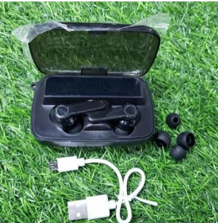 TWS M19 Ear Buds Wireless Airpods M19 with Powerbank, Bluetooth 5.3 Headphones In Ear, Bluetooth Earphones with Built-in Microphone, Wireless Ear Buds, Bluetooth Earbuds with Mic