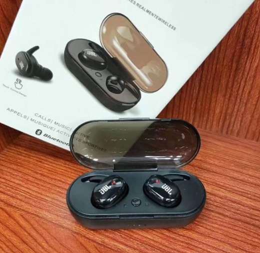 JBL   Airpods Twins Bluetooth Earbuds Original Pro 5 Airpods/Headphones/Earphones. Bluetooth V5.0 Earphone Touch Sensor True Stereo 10m