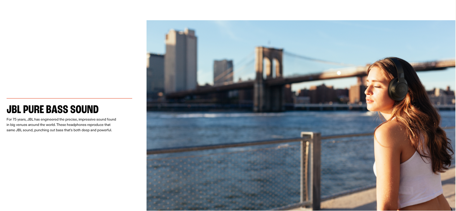 JBL Tune BT Wireless Over-Ear – Bluetooth Headphones EXTRA BASS Active noise cancelling