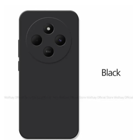 Tecno Spark 30C Black Soft Silicone Phone Case/ Cover