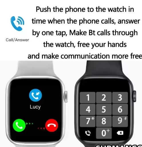 Smart Watch  Ultra Series 1.9inch Display For Men Women (Answer/Make Call), IP4 Waterproof, 123 Sports Modes, 8 Unique UI Interactions, SpO2, 24/7 Heart Rate Tracking, Sleep leep Monitor, Pedometer,