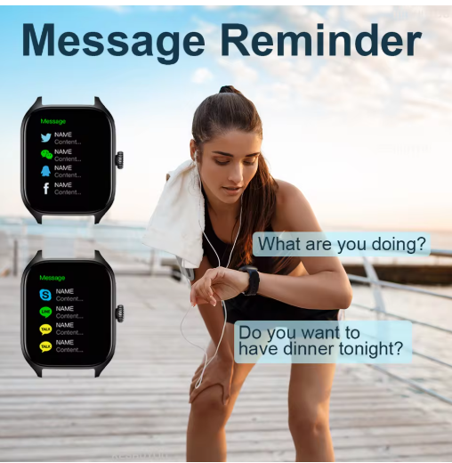 Smart Watch  Ultra Series 1.9inch Display For Men Women (Answer/Make Call), IP4 Waterproof, 123 Sports Modes, 8 Unique UI Interactions, SpO2, 24/7 Heart Rate Tracking, Sleep leep Monitor, Pedometer,