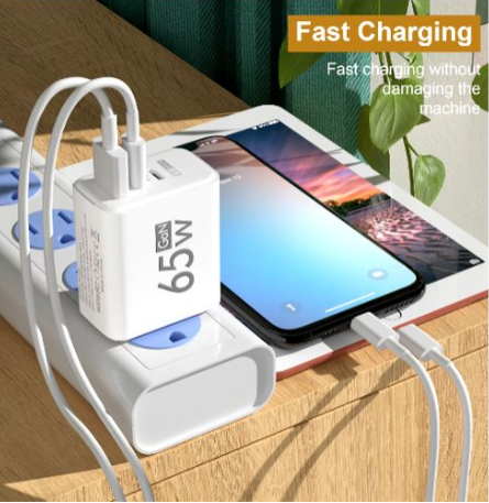 Samsung Super Fast USB C Wall Charger 65w Trio Adapter for Galaxy A06/A16/S25/ S24/S23/S22/S21 FE/S22+/S20 FE/S10e/S9/S8/Z Note 20/21, A15 5G/A14 5G/A54/A55/A13 5G/A03s/A53A35/A23/A24/A25/A05S/A04S/A3