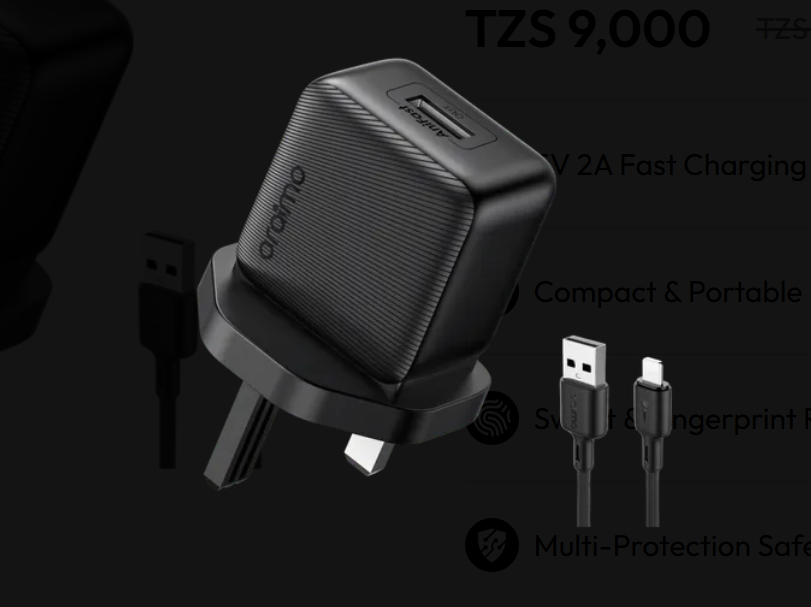 Oraimo Fast Charging Charger comes with  Type-C charging cable and 365 days warranty