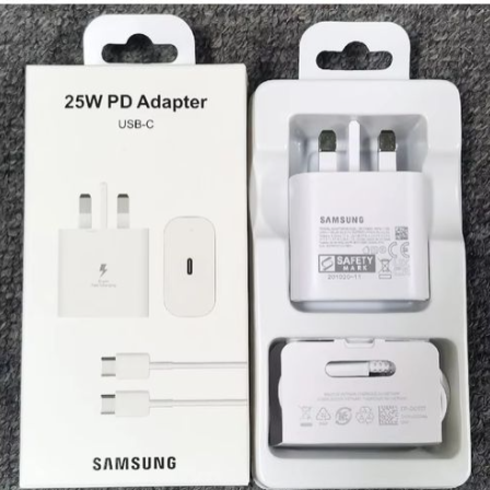 Samsung Galaxy Fast Charger 25W USB C Type C To C Full Wall Charger Super Fast Adapter Android Phone Charger For Galaxy A16 A15 5G A14 A13 A53 A54 A55 A06 A04s A05s A12 A52 S25 S24 S23 S22 S21 S20 S10