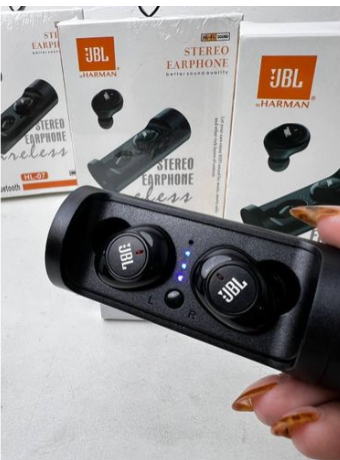 Jbl Wireless Bluetooth HL-07 Earbuds Wireless Airpods, Bluetooth 5.3 Headphones In Ear, Bluetooth Earphones with Built-in Microphone, Wireless Ear Buds, Bluetooth Earbuds with Mic, Charging