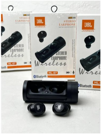 Jbl Wireless Bluetooth HL-07 Earbuds Wireless Airpods, Bluetooth 5.3 Headphones In Ear, Bluetooth Earphones with Built-in Microphone, Wireless Ear Buds, Bluetooth Earbuds with Mic, Charging