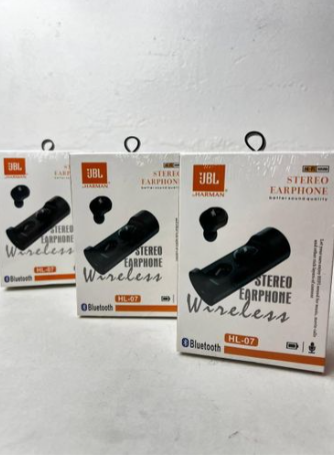 Jbl Wireless Bluetooth HL-07 Earbuds Wireless Airpods, Bluetooth 5.3 Headphones In Ear, Bluetooth Earphones with Built-in Microphone, Wireless Ear Buds, Bluetooth Earbuds with Mic, Charging