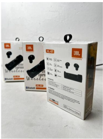 Jbl Wireless Bluetooth HL-07 Earbuds Wireless Airpods, Bluetooth 5.3 Headphones In Ear, Bluetooth Earphones with Built-in Microphone, Wireless Ear Buds, Bluetooth Earbuds with Mic, Charging