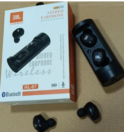 Jbl Wireless Bluetooth HL-07 Earbuds Wireless Airpods, Bluetooth 5.3 Headphones In Ear, Bluetooth Earphones with Built-in Microphone, Wireless Ear Buds, Bluetooth Earbuds with Mic, Charging
