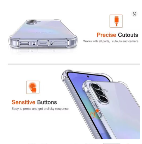 Samsung Galaxy A56 Clear, Transparent, Colorless Premium Heavy Duty Phone Case/ Cover