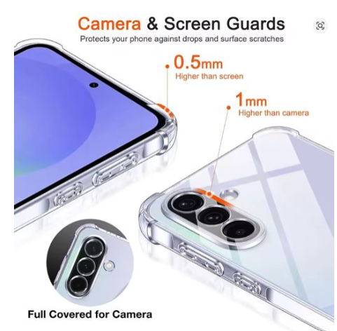 Samsung Galaxy A56 Clear, Transparent, Colorless Premium Heavy Duty Phone Case/ Cover