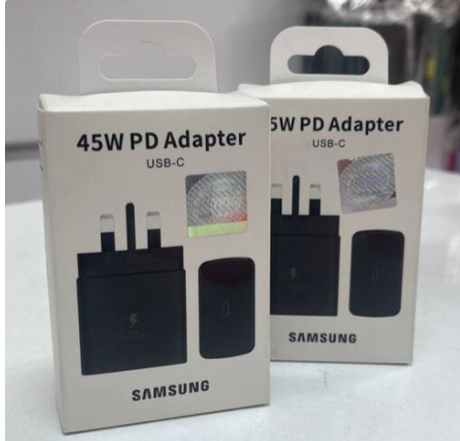 Samsung Galaxy 45W Charger Super Fast Wall Adapter Type C For A16/A55/A06/S25 Ultra/S24/S23/S22/S21 FE/S22+/S20 FE/S10e/S9/S8/Z Fold 6 5 4 3/Z Flip 6 5 4 3, Note 20, A15 5G/A14/A54/A13 5G/A53/A17 A07
