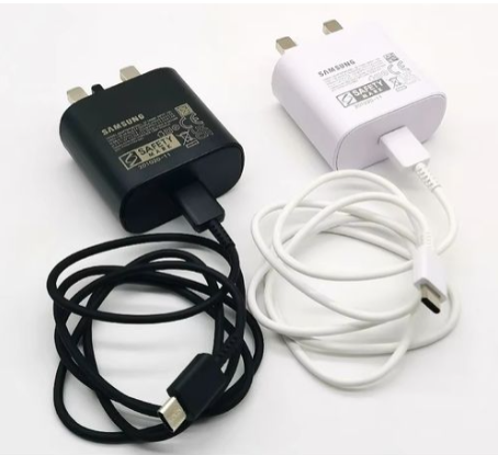 Samsung Galaxy Fast Charger 25W USB C Type C To C Full Wall Charger For Galaxy A06 A17 A16, A15 5G A14 A13 A53 A54 A55 A06 A04s A05s A12 A52 S25 S24 S23 S22 S21 S20 S1