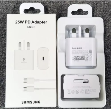 Samsung Galaxy Fast Charger 25W USB C Type C To C Full ChargerFor Galaxy A07 A17 A16 A15 5G A14 A13 A53 A54 A55 A06 A04s A05s A12 A52 S25 S24 S23 S22 S21 S20 S10