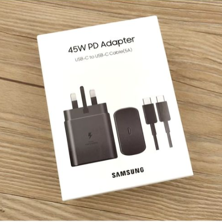 Samsung Galaxy Fast Charger 45W USB C Type C To C Full Wall Charger For Galaxy A07 A17 A16 A15 5G A14 A13 A53 A54 A55 A06 A04s A05s A12 A52 S25 S24 S23 S22 S21 S20 S10