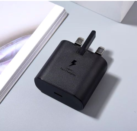 Samsung Galaxy  A07 A17  A16/A06/25W (Watts) Super Fast Charger Adapter Type C To C For Galaxy A16, A14, A15, A13, A12, A22, A24, A34, A55, A73, A70, S24, S23, S22, S21, S20 Ultra, Note 20 Ultra