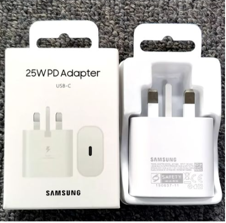 Samsung Fast Charger 25W USB C type c to c A16, A06, S25 Ultra Super Fast Type C Adapter Android Phone Charger for A16 A06 A17 A07 A15 5G A14 A13 A53 A54 A55 A03s A04s A05s A12 A52 S24 S23 S22 S21