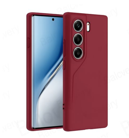 Tecno Camon 40 Pro Original Premium Silicone Maroon Heavy Duty Phone Case/ Back Cover