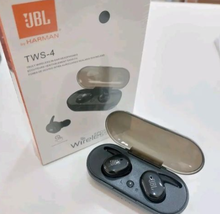 Jbl Wireless Bluetooth TWS-4 Earbuds Wireless Airpods, Bluetooth 5.3 Headphones In Ear, Bluetooth Earphones with Built-in Microphone, Wireless Ear Buds, Bluetooth Earbuds with Mic, Charging