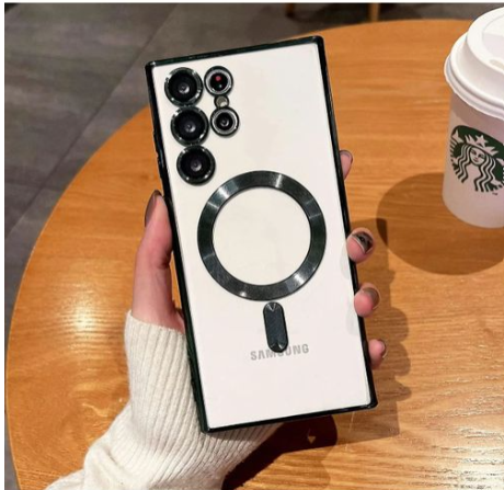 Samsung Cover for Galaxy S25 Ultra Case, Electroplated Clear Slim Galaxy  Phone Case with Camera Protection case/cover