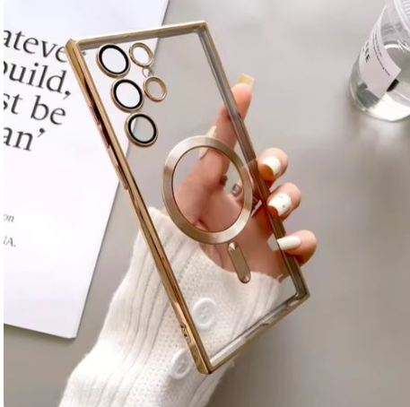 Samsung Cover for Galaxy S25 Ultra Case, Electroplated Clear Slim Galaxy  Phone Case with Camera Protection case/cover