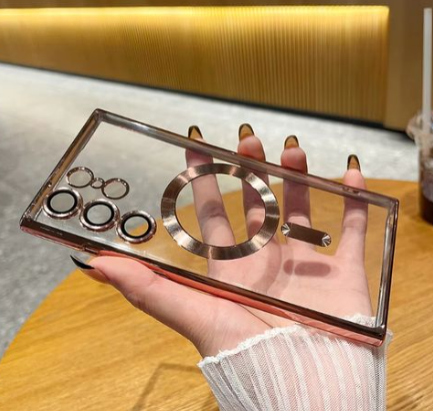 Samsung Cover for Galaxy S25 Ultra Case, Electroplated Clear Slim Galaxy  Phone Case with Camera Protection case/cover