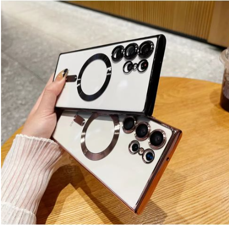 Samsung Cover for Galaxy S25 Ultra Case, Electroplated Clear Slim Galaxy  Phone Case with Camera Protection case/cover