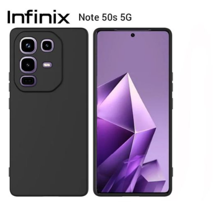 Infinix Note 50s 5G Black soft silicone Phone Case/Cover