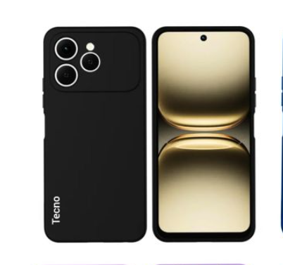 Tecno Spark 40 Original Liquid silicone Phone Case/Cover available in Black,Blue , & Pink