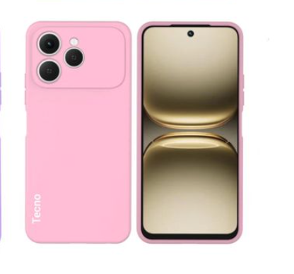 Tecno Spark 40 Original Liquid silicone Phone Case/Cover available in Black,Blue , & Pink