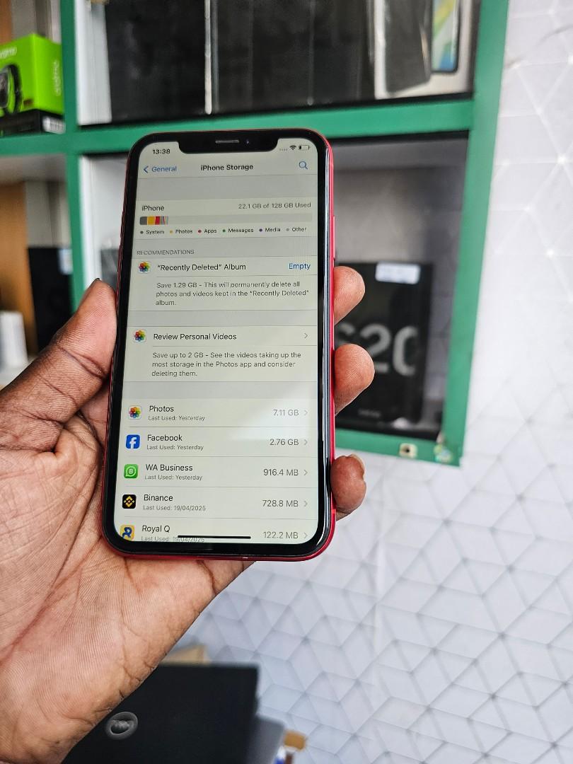iphone xr 128gb NO FACE ID RED