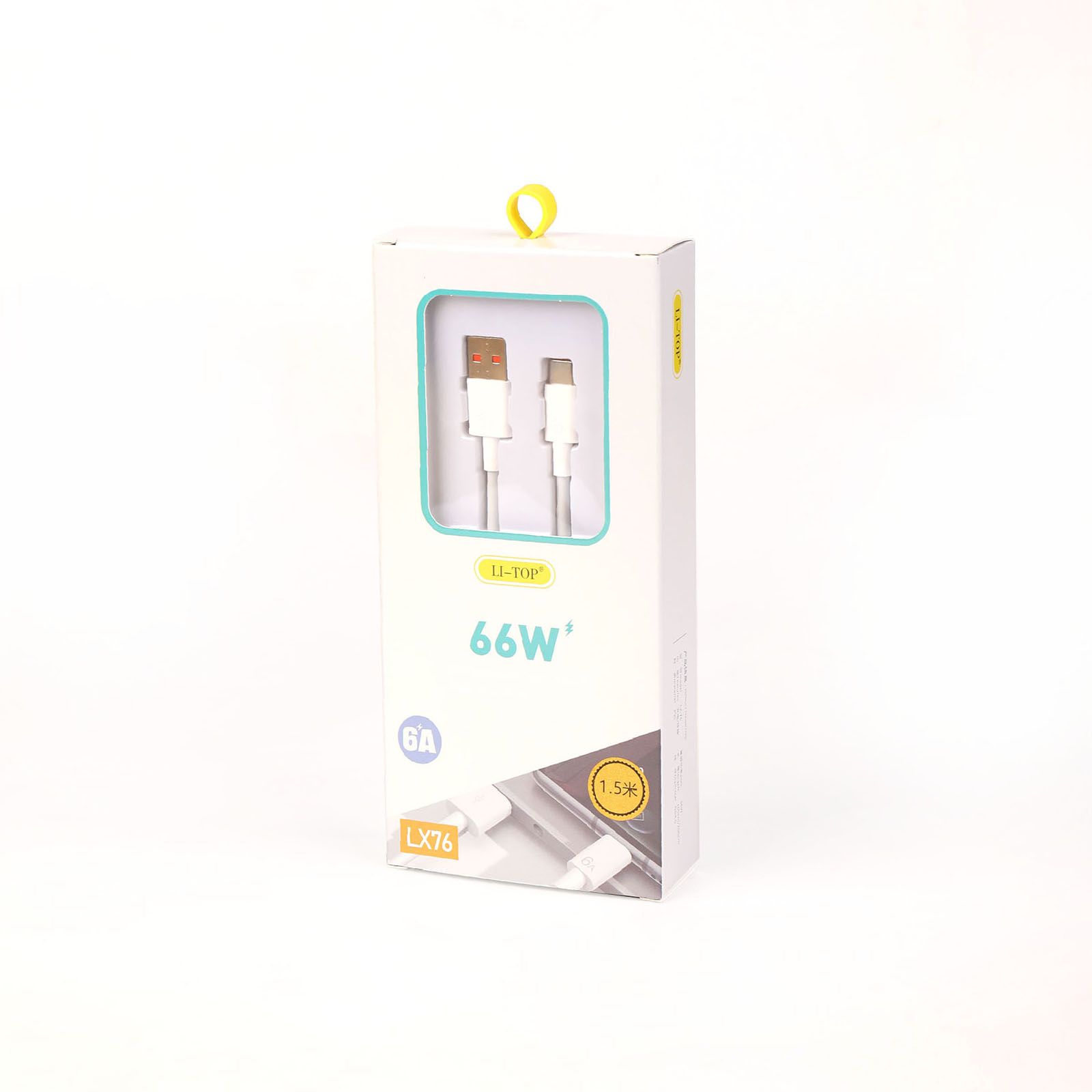 66-watt USB Type-C data cable, 10-ampere, fast charging cable, mobile phone USB cable, suitable for Huawei, Xiaomi, Redmi, and Samsung models. USB Type-C data cable