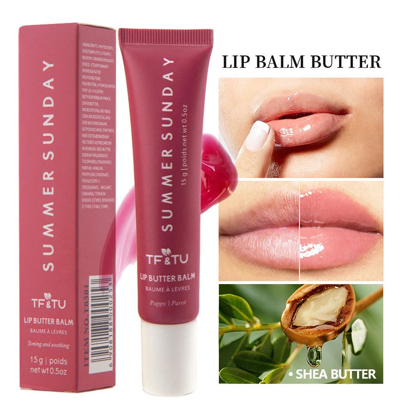 Liquid Butter Moisturizing Lip Balm Private Label Vegan Hydrating Jelly Lip Glaze Wholesale