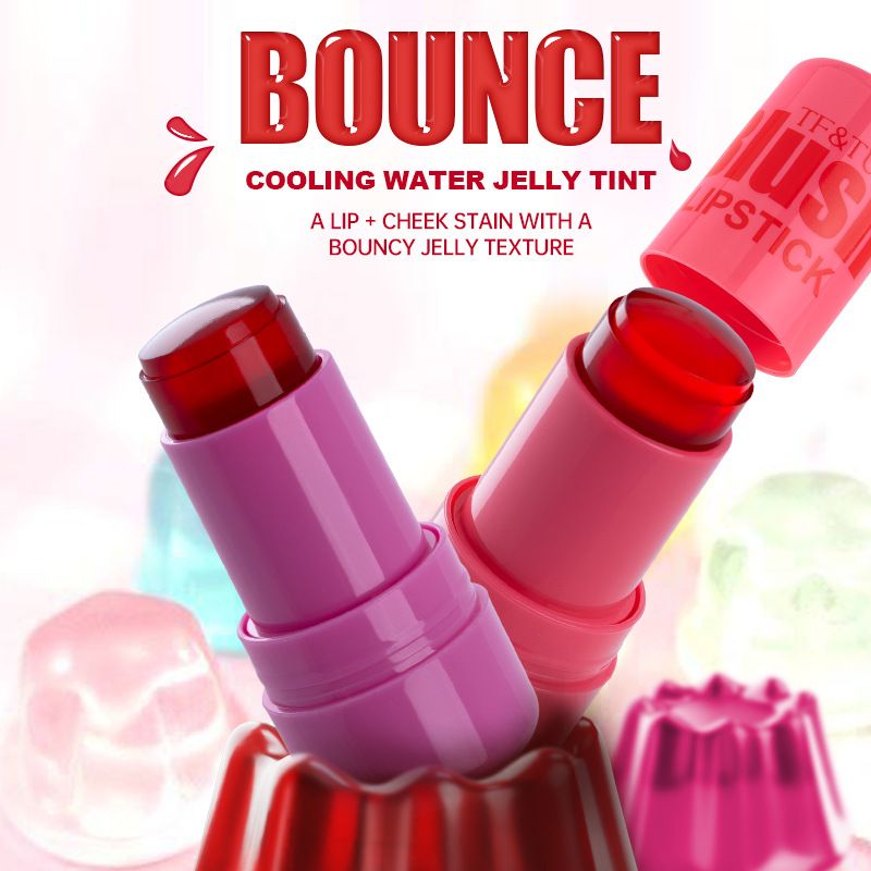 2 in 1 Jelly Lipstick Blush Stick rare Beauty Natural Toning Brightening Color Changing Makeup Custom Cream Blush Private Label