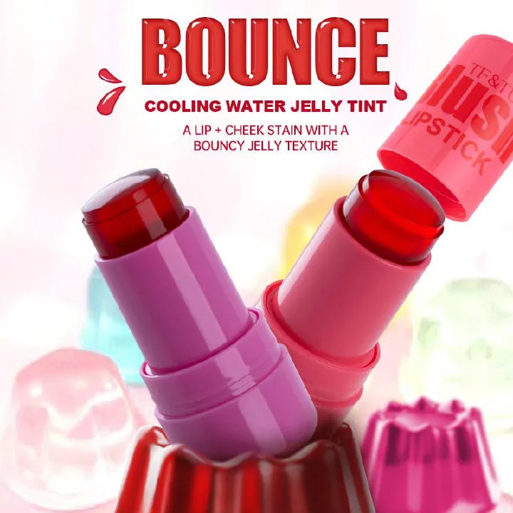 2 in 1 Jelly Lipstick Blush Stick rare Beauty Natural Toning Brightening Color Changing Makeup Custom Cream Blush Private Label