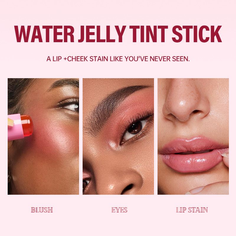 2 in 1 Jelly Lipstick Blush Stick rare Beauty Natural Toning Brightening Color Changing Makeup Custom Cream Blush Private Label