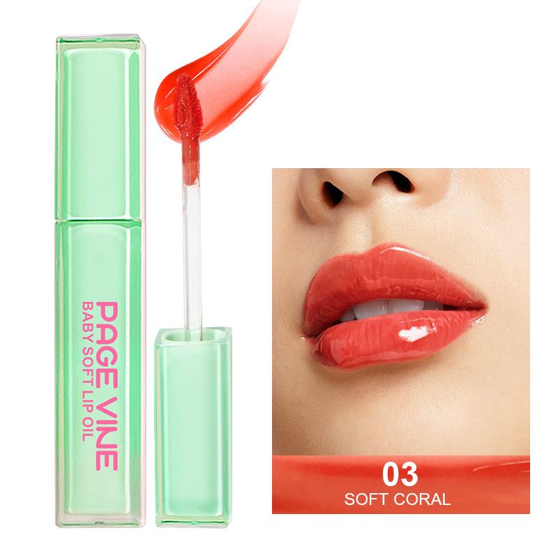 New Fashion Private Label Fruit Flavor Waterproof Vegan Moisturizing Glossy Lip Oil Gloss Multicolor Cosmetics Lip Gloss